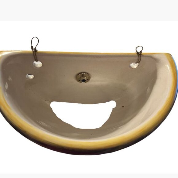 Maioliche Nulli Deruta Italy Majolica Wall Planter EUC - Picture 3 of 9